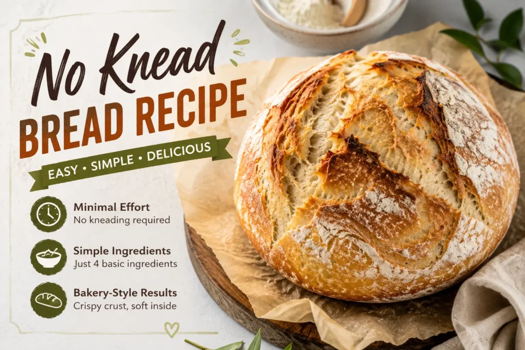 No Knead Bread Recipe