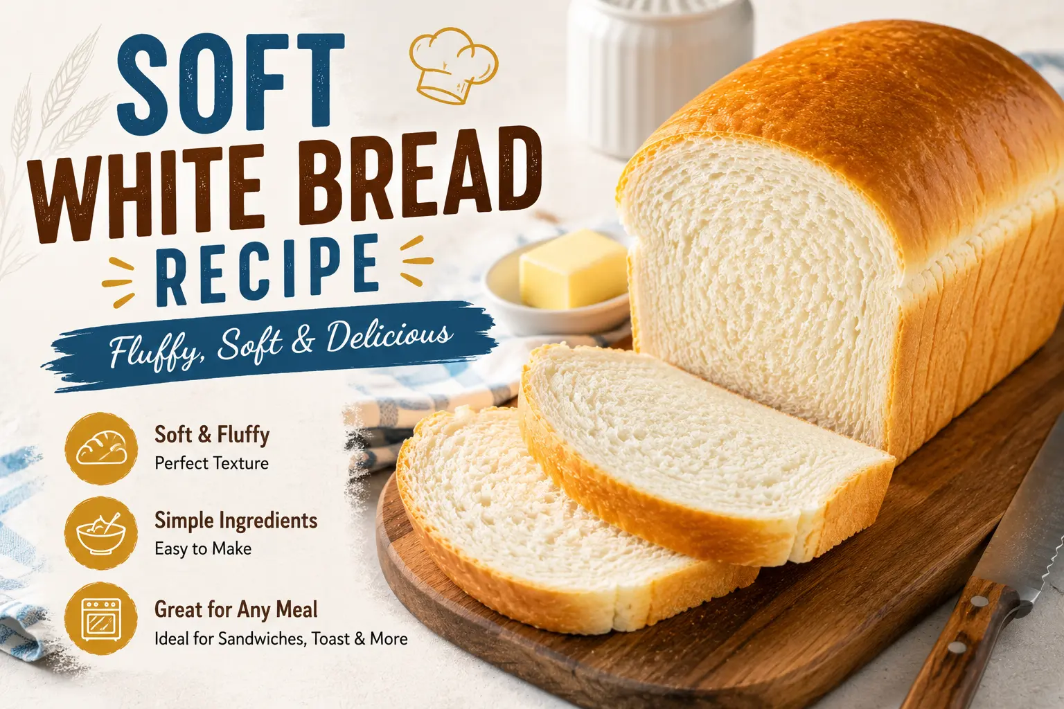 Soft White Bread Recipe